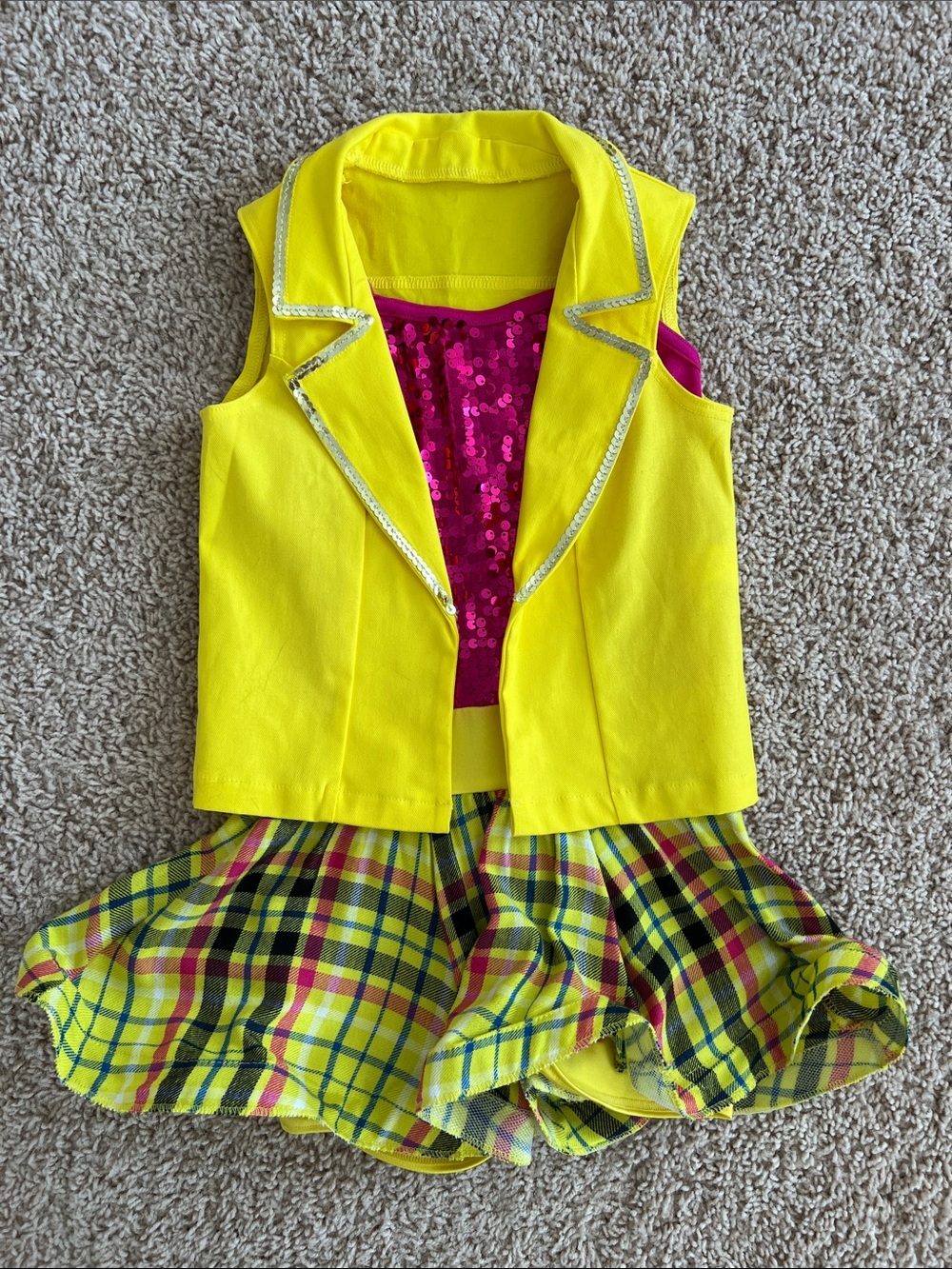 Girls Sequin Dance Set